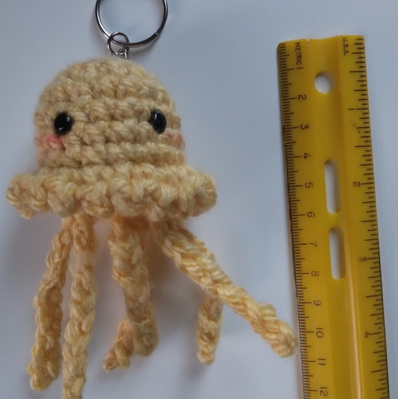 Handmade cute jellyfish Keychain - Picture 2 of 3